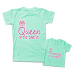Mommy and Me Outfits Queen Princess of The Castle Palace Love Girl Cotton