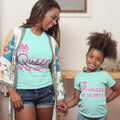 Mommy and Me Outfits Queen Princess of The Castle Palace Love Girl Cotton