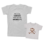 Mommy and Me Outfits This Is My Circus These Monkeys Dancing Cartoon Cotton