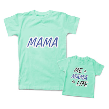 Mommy and Me Outfits Mama Affection Me and Mama for Life Cotton