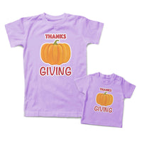 Mommy and Me Outfits Pumpkin Thanksgiving Halloween Cotton