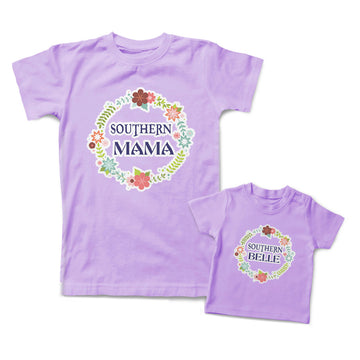 Mommy and Me Outfits Southern Mama Breath Flowers Belle Cotton