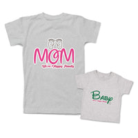 Mommy and Me Outfits Mom We Are Happy Family Baby Foot Pacifier Cotton