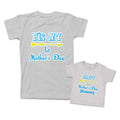 Mommy and Me Outfits His My First Mother Day Arrow Happy Mommy Arrow Cotton