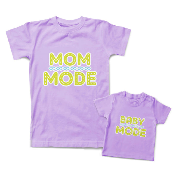Mommy and Me Outfits Mom Mode Heart Love Baby Mode Cotton
