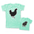 Hen Chicken Black Small Chick Easter