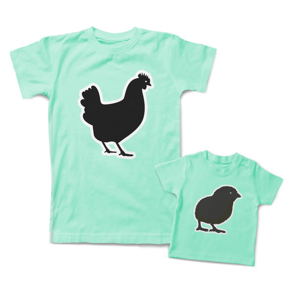 Hen Chicken Black Small Chick Easter
