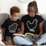 Hen Chicken Black Small Chick Easter