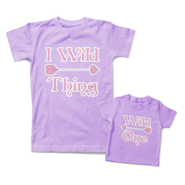 Mommy and Me Outfits I Love Wild Thing Heart Wild 1 Heart Arrow Cotton