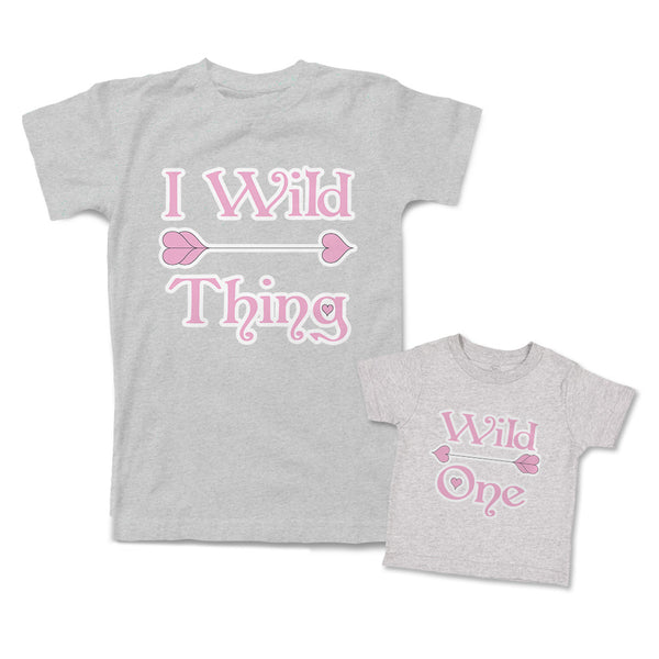 Mommy and Me Outfits I Love Wild Thing Heart Wild 1 Heart Arrow Cotton