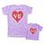 Mommy and Me Outfits Love Heart Red Cotton