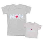 Mommy and Me Outfits Mom Love Heart Mother Cotton