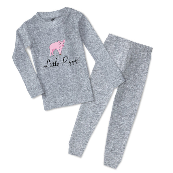 Baby & Toddler Pajamas Little Piggy Pink Pig Animals Farm Sleeper Pajamas Set