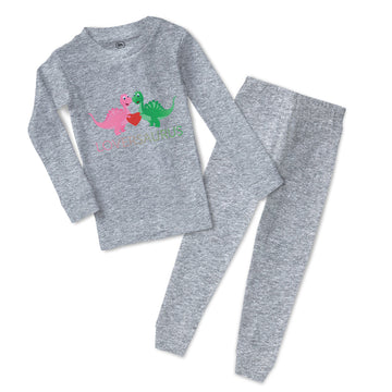 Baby & Toddler Pajamas Loversaurus Valentines Heart Love Dinosaurs Dino Trex