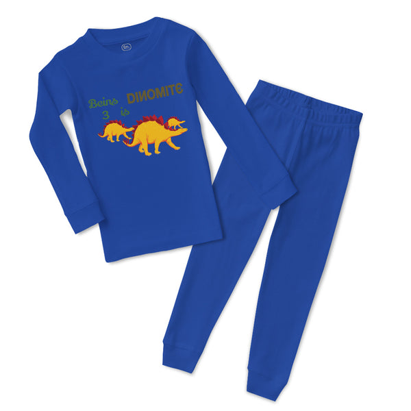 Baby & Toddler Pajamas Being Is 3 Dynamite Dinosaurs Dino Trex 3 Years Old