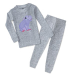 Baby & Toddler Pajamas Hippopotamus Baby Smiling Safari Sleeper Pajamas Set