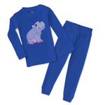 Baby & Toddler Pajamas Hippopotamus Baby Smiling Safari Sleeper Pajamas Set