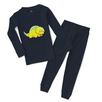 Baby & Toddler Pajamas Dinosaur Yellow Blue Smiling Dinosaurs Dino Trex Cotton