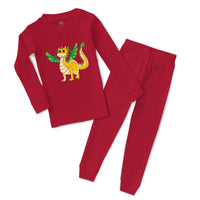 Baby & Toddler Pajamas Dragon with Wings Sleeper Pajamas Set Cotton