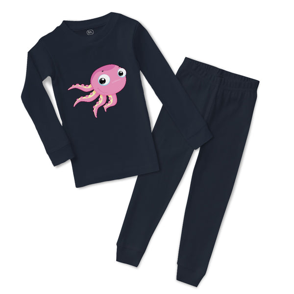Baby & Toddler Pajamas Octopus with Big Eyes Animals Ocean Sea Life Cotton