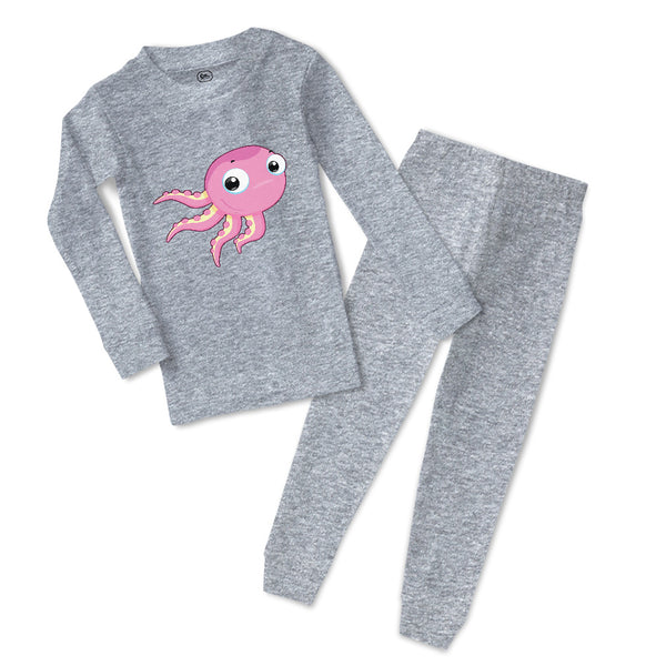 Baby & Toddler Pajamas Octopus with Big Eyes Animals Ocean Sea Life Cotton