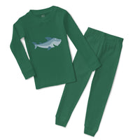 Baby & Toddler Pajamas Shark Smiling Animals Ocean Sea Life Sleeper Pajamas Set