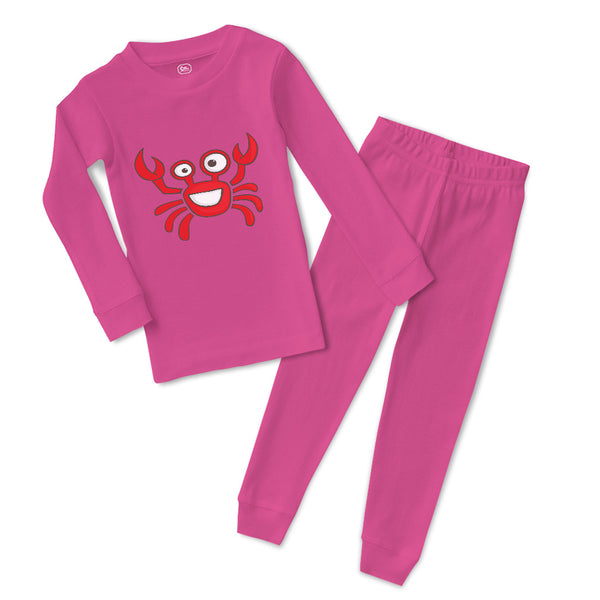 Baby & Toddler Pajamas Crab Funny Ocean Sea Life Sleeper Pajamas Set Cotton