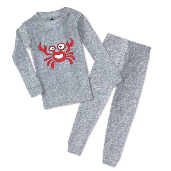 Baby & Toddler Pajamas Crab Funny Ocean Sea Life Sleeper Pajamas Set Cotton
