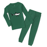 Baby & Toddler Pajamas Shark Black Ocean Sea Life Sleeper Pajamas Set Cotton