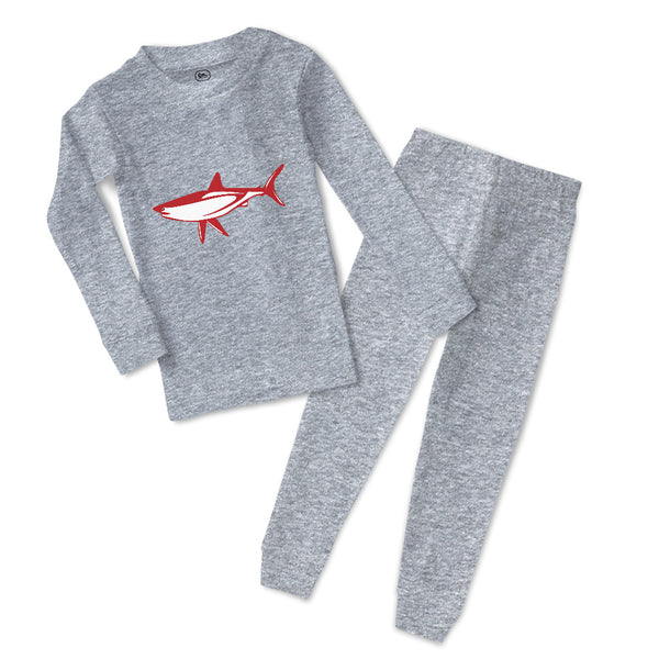 Baby & Toddler Pajamas Shark Red Animals Ocean Sea Life Sleeper Pajamas Set