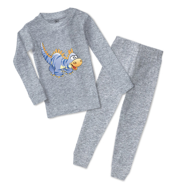 Baby & Toddler Pajamas Dinosaur Blue Facing Right Dinosaurs Dino Trex Cotton