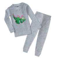 Baby & Toddler Pajamas Dinosaur Green Facing Right Dinosaurs Dino Trex Cotton