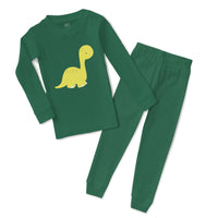 Baby & Toddler Pajamas Dino Yellow Dinosaurs Dino Trex Sleeper Pajamas Set
