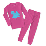 Baby & Toddler Pajamas Dino Blue Dinosaurs Dino Trex Sleeper Pajamas Set Cotton