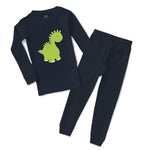 Baby & Toddler Pajamas Dino Green Dinosaurs Dino Trex Sleeper Pajamas Set Cotton