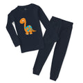 Baby & Toddler Pajamas Baby Dino Orange Dinosaurs Dino Trex Sleeper Pajamas Set