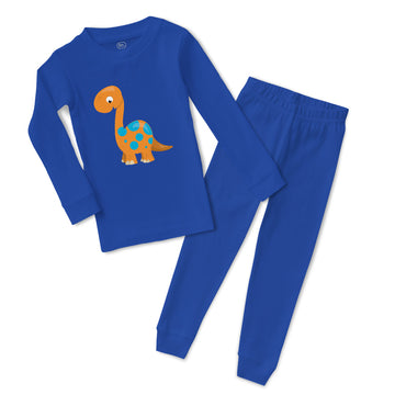 Baby & Toddler Pajamas Baby Dino Orange Dinosaurs Dino Trex Sleeper Pajamas Set