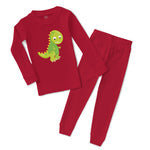 Baby & Toddler Pajamas Baby Dino Green Dinosaurs Dino Trex Sleeper Pajamas Set