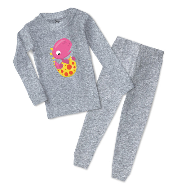 Baby & Toddler Pajamas Baby Dino Pink Dinosaurs Dino Trex Sleeper Pajamas Set