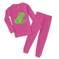 Baby & Toddler Pajamas Frog Sits 2 Funny Sleeper Pajamas Set Cotton