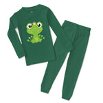 Baby & Toddler Pajamas Princess Frog Sits Funny Sleeper Pajamas Set Cotton