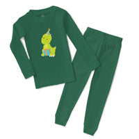 Baby & Toddler Pajamas Green Dinosaur Hat Birthday Dinosaurs Dino Trex Cotton