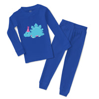Baby & Toddler Pajamas Blue Light Dinosaur Birthday Dinosaurs Dino Trex Cotton