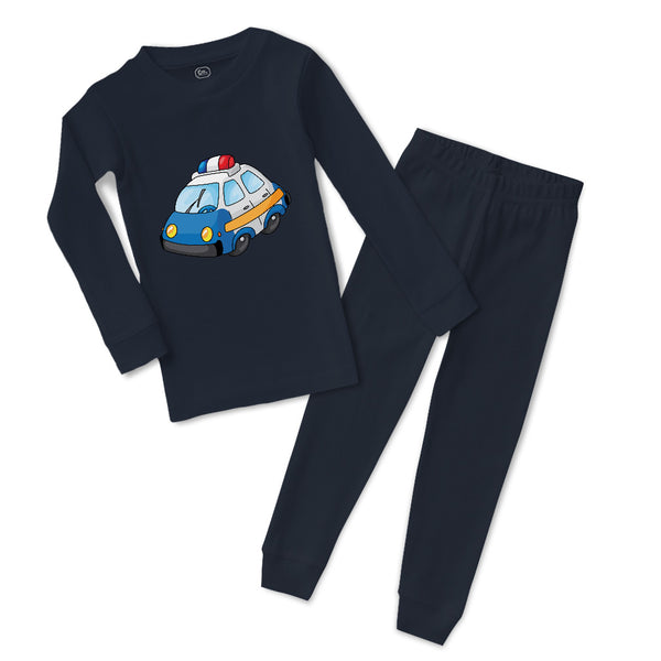 Baby & Toddler Pajamas Police Car Little Car Auto Transportation Cotton