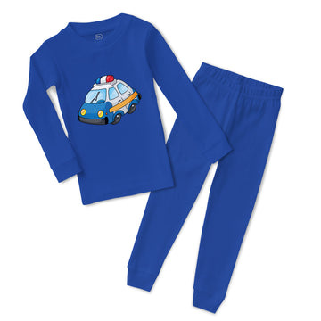 Cars Blue Long Sleeve Toddler Pajamas