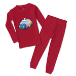 Baby & Toddler Pajamas Police Car Little Car Auto Transportation Cotton