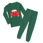 Baby & Toddler Pajamas Valentine Transport Red Car Auto Transportation Cotton