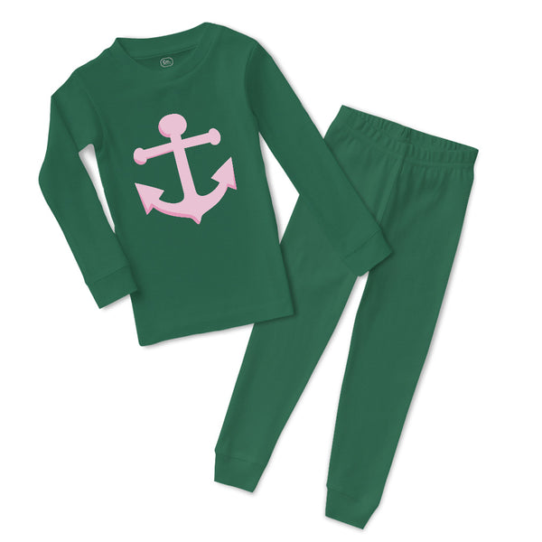 Baby & Toddler Pajamas Anchor Sailing Light Pink Sleeper Pajamas Set Cotton