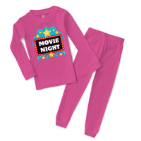 Baby & Toddler Pajamas Movie Night Sign Funny & Novelty Funny Cotton