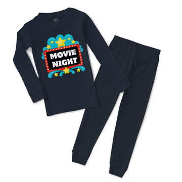 Baby & Toddler Pajamas Movie Night Sign Funny & Novelty Funny Cotton